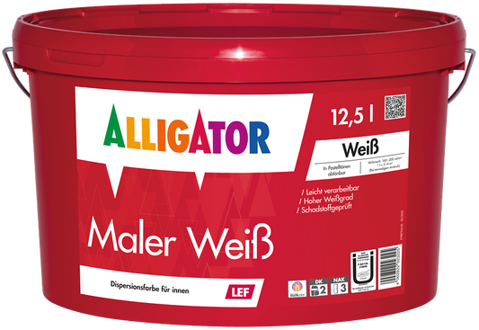 Alligator Maler Weiß